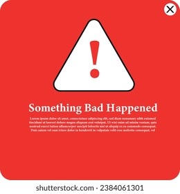 warning caution illustration design pop up