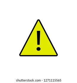 Warning caution sign.