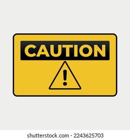 Ilustración del vector de signo de advertencia