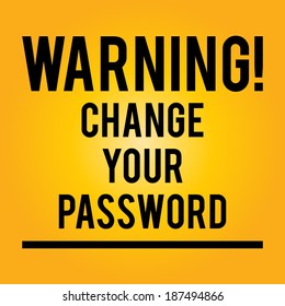 Warning Change Password