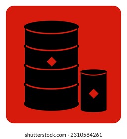 Warning Chemical Storage Area Symbol, Vector Illustration, Isolate On White Background Label. EPS10