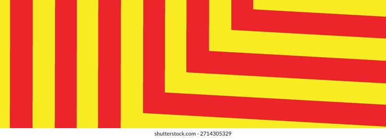 warning chevron red yellow background vector illustration