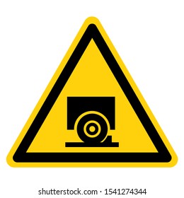 Warning Chock Wheels Symbol Sign, Vector Illustration, Isolate On White Background Label. EPS10 svg
