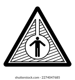 Warning Confined Space Symbol Sign, Vector Illustration, Isolate On White Background Label. EPS10