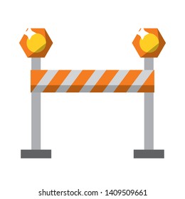 Warning Construction Sign Icon Cartoon Vector Stock Vector (Royalty ...