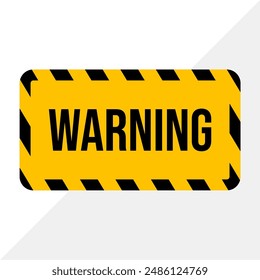 Warning: Construction Zone - Keep Out Sign Vector