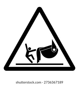 Warning Contact with Molten Material Symbol Sign ,Vector Illustration, Isolate On White Background Label. EPS10