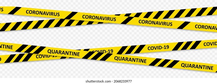 Warning coronavirus quarantine. Stop corona virus concept. Vector illustration