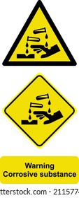 Warning Corrosive Substance