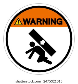 Warning Crush Hazard Symbol Sign, Vector Illustration, Isolate On White Background Label .EPS10