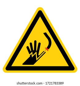 Warning Custom Electrical Hazard Symbol Sign ,Vector Illustration, Isolate On White Background Label. EPS10