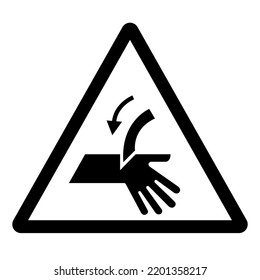Warning Cutting Hand Symbol Sign ,Vector Illustration, Isolate On White Background Label. EPS10