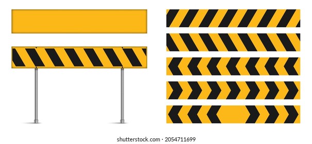 Warnhinweise, Gefahrenhinweise und Warnhinweise. Straßenschilder.