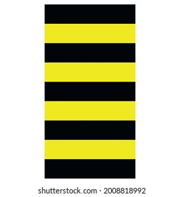 Warnung, Gefahr, Vorsicht, Vorsicht, Vorsicht in Gelb- und Schwarzfarben. Symbol für rechteckigen und dreieckigen Rahmen. Vektordesign EPS10.