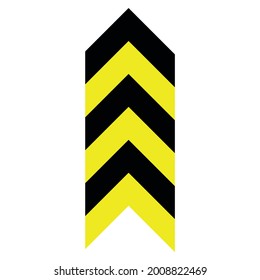 Warning, danger, caution, caution sign in yellow and black colors. Icon for rectangular and triangular frame. Vector design EPS 10.