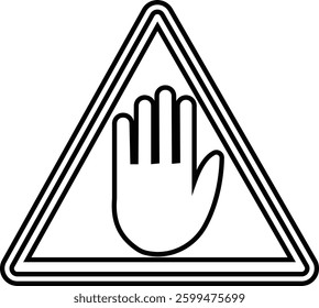 Warning and Danger Icon. Editable Stroke. Pixel Perfect. For Mobile and Web. Contains such icons as Warning Sign, Danger, Alert, Accident, Caution Stop do not enter. isolated on transparent background