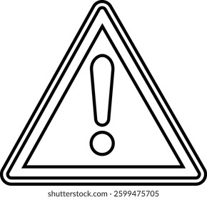 Warning and Danger Icon. Editable Stroke. Pixel Perfect. For Mobile and Web. Contains such icons as Warning Sign, Danger, Alert, Accident, Caution Stop do not enter. isolated on transparent background