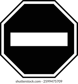 Warning and Danger Icon. Editable Stroke. Pixel Perfect. For Mobile and Web. Contains such icons as Warning Sign, Danger, Alert, Accident, Caution Stop do not enter. isolated on transparent background