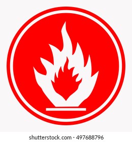 warning and danger sign attention symbol. Vector illustration isolated on white