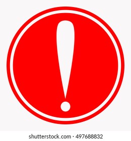 warning and danger sign attention symbol. Vector illustration isolated on white