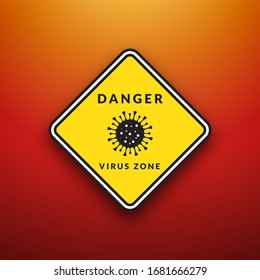 Warning danger of spreading the virus outbreak.