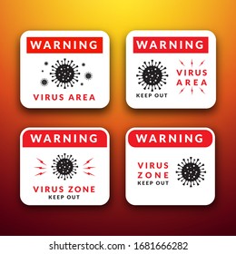 Warning danger of spreading the virus outbreak.