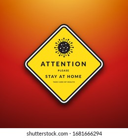 Warning danger of spreading the virus outbreak.