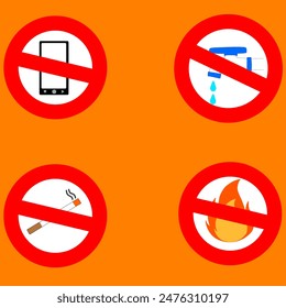 warning and danger symbol vector