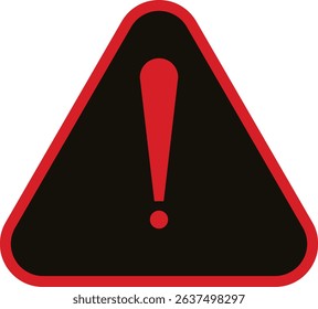 Warning danger triangle icon set. Vector isolated on transparent background hazardous apps and website material symbol in trendy style. Globally harmonized system all classes caution