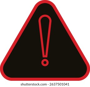 Warning danger triangle icon set. Vector isolated on transparent background hazardous apps and website material symbol in trendy style. Globally harmonized system all classes caution