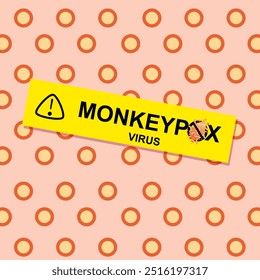 Warning of the dangers of monkeypox virus with a background of monkey pox