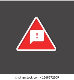 warning dialogue icon