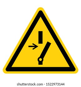 Warning Disconnect Before Carrying Out Maintenance Or Repair Symbol Sign ,Vector Illustration, Isolate On White Background Label .EPS10 