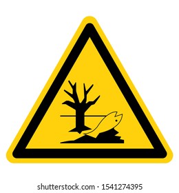 Warning Dispose Of These Chemical Correctly They are dangerous to the Environment Symbol Sign, Vector Illustration, Isolate On White Background, Label .EPS10