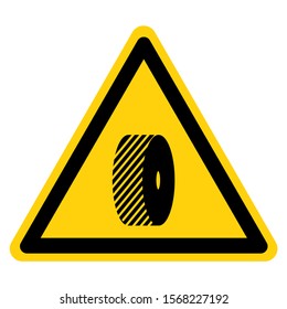 Warning Do Not Change Grinding Wheels Symbol Sign, Vector Illustration, Isolated On White Background Icon. EPS10