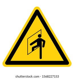 Warning Do Not Enter Confined Space Symbol Sign ,Vector Illustration, Isolate On White Background Label. EPS10