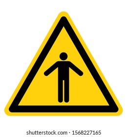 Warning Do Not Enter Symbol Sign, Vector Illustration, Isolate On White Background Label. EPS10