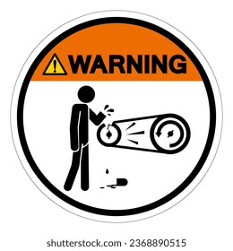 Warning Do Not Guard Removed Risk Of Severe Injury Symbol Sign ,Vector Illustration, Isolate On White Background Label. EPS10