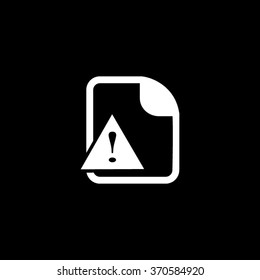 Warning Document Single Icon