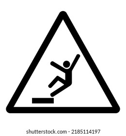 Warning Drop Hazard Symbol Sign ,Vector Illustration, Isolate On White Background Label. EPS10 