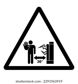 Warning Electrical Hazard Symbol Sign,Vector Illustration, Isolate On White Background Label. EPS10