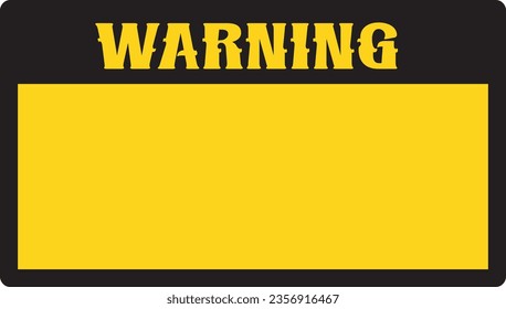 advertencia signo vacío precaución amarillo