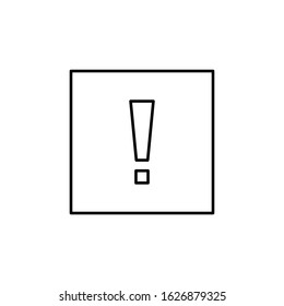 Warning, energy icon. Simple line, outline vector electro power icons for ui and ux, website or mobile application