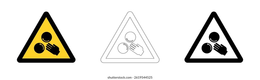 Warning Entanglement Hazard in vector format