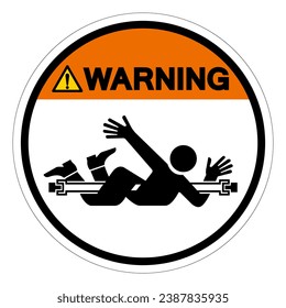 Warning Entanglement Rotating Shaft Symbol Sign, Vector Illustration, Isolate On White Background Label .EPS10