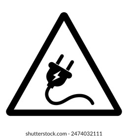 Warning Equipment Electrical Hazard  Symbol Sign, Vector Illustration, Isolate On White Background Label .EPS10