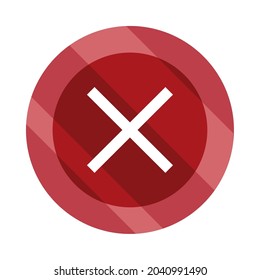 warning error button icon isolated