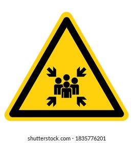 Warning Evacuation Assembly Point Symbol Sign, Vector Illustration, Isolated On White Background Label .EPS10