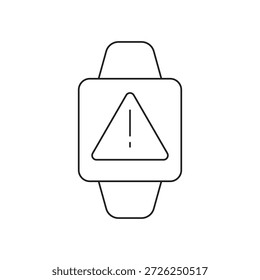 Benachrichtigung über Ausrufezeichen auf Smartwatch