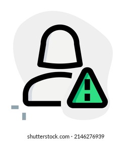 warning with exclamation sign layout for online phishing scam
